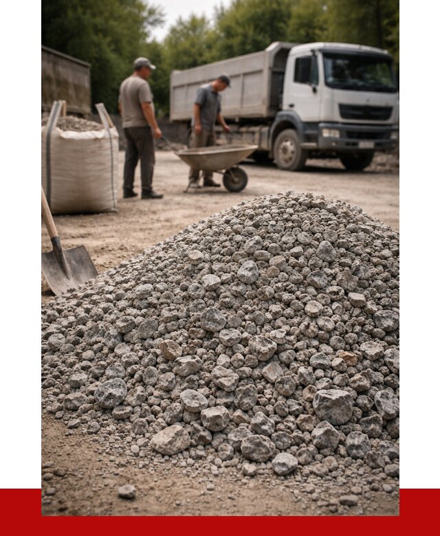 Гранитный щебень фракция 20-40 в Ишимбае от 3245 руб. ПРОНЕРУДШмб