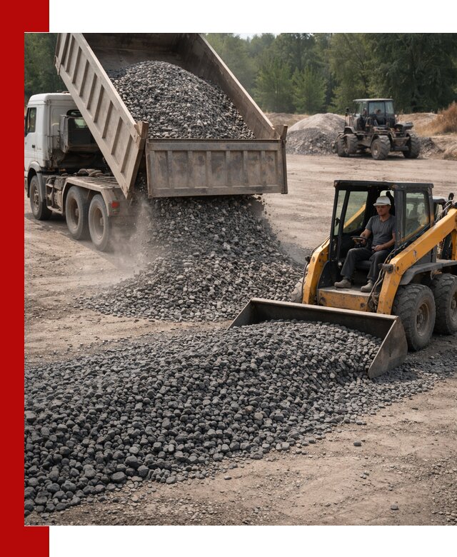 Гранитный щебень фракция 40-70 с доставкой в Ишимбае