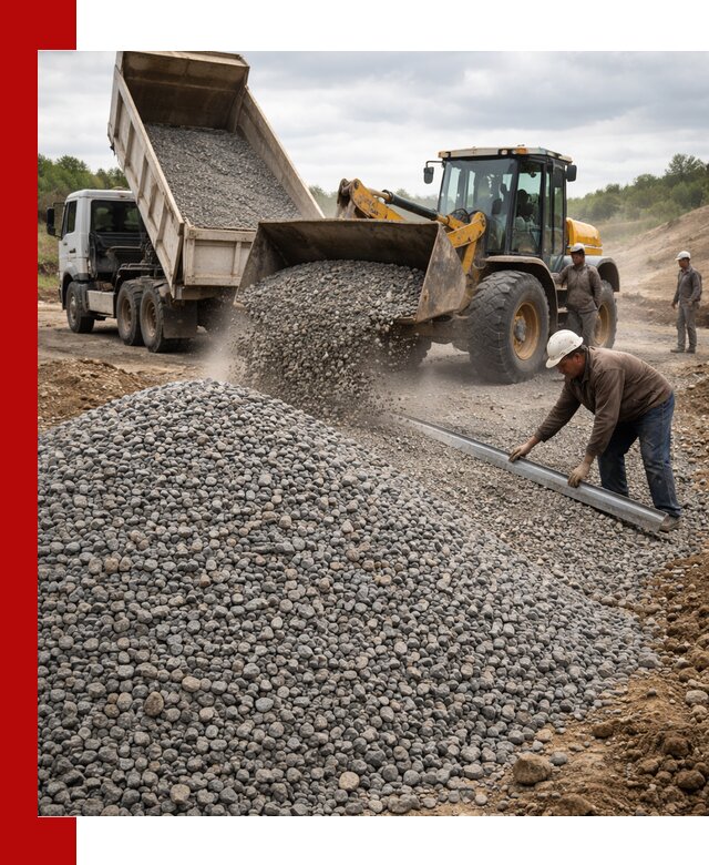 Гравийный щебень фракция 5-20 с доставкой в Ишимбае