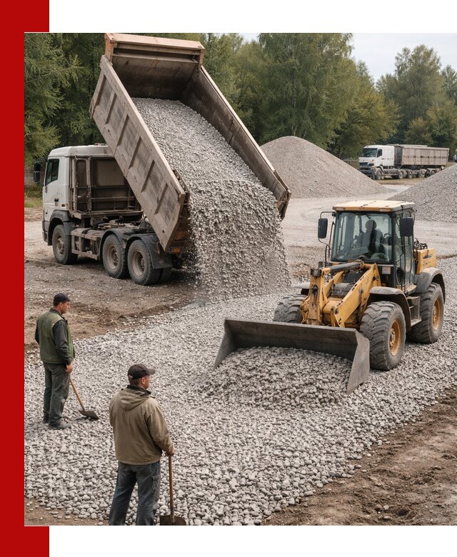 Купить гравийный щебень фракция 20-40 в Ишимбае с доставкой