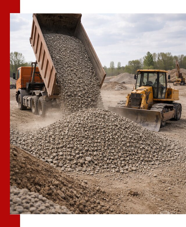 Доставка гравийного щебня фракции 40-70 в Ишимбае