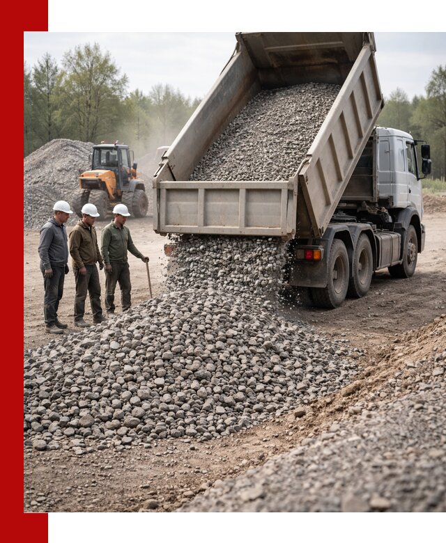 Доставка гравийного щебня фракции 70-120 в Ишимбае