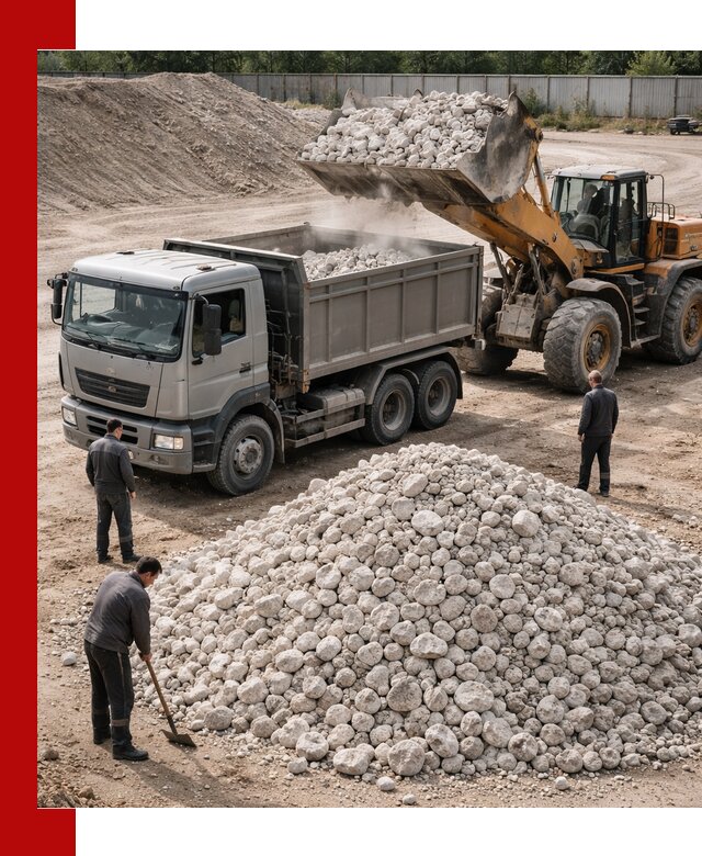 Известняковый щебень фракция 70–150 с доставкой в Ишимбае