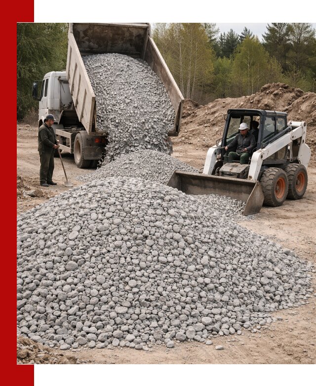 Доставка доломитового щебня в Ишимбае напрямую от карьера