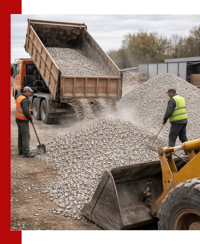 Доломитовый щебень фракции 5-20 с доставкой в Ишимбае