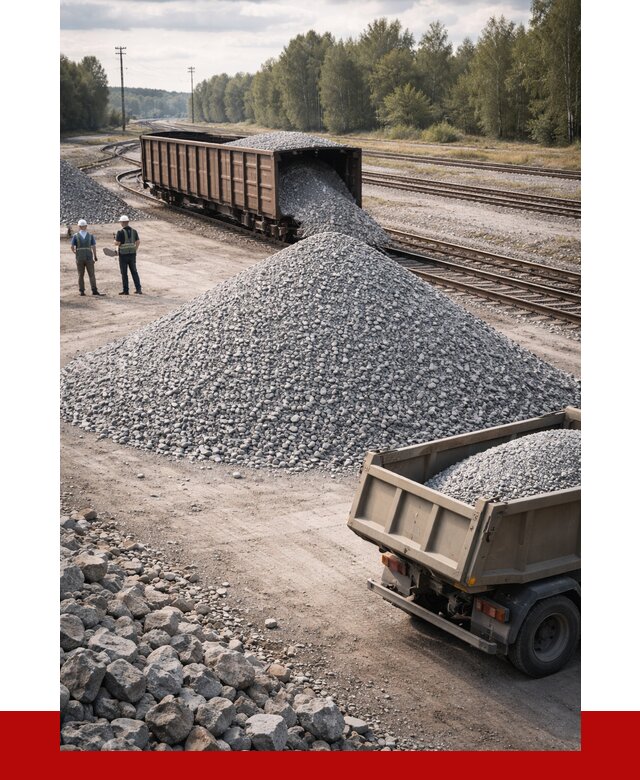 Железнодорожный щебень 20-60 в Ишимбае от 1724 р. | ПРОНЕРУДШмб