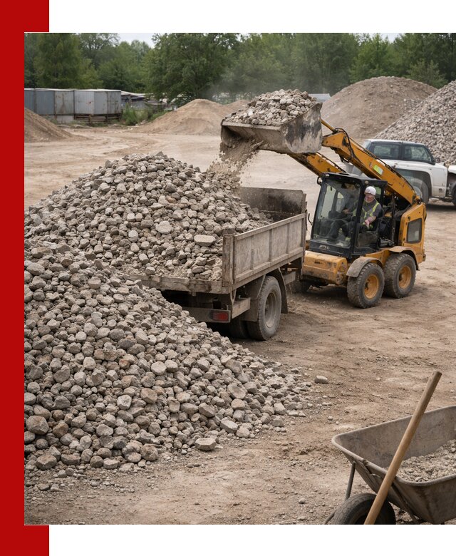 Доставка вторичного щебня в Ишимбае для строительных работ