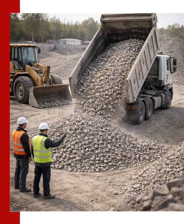 Вторичный щебень фракция 40–70 доставка в Ишимбае