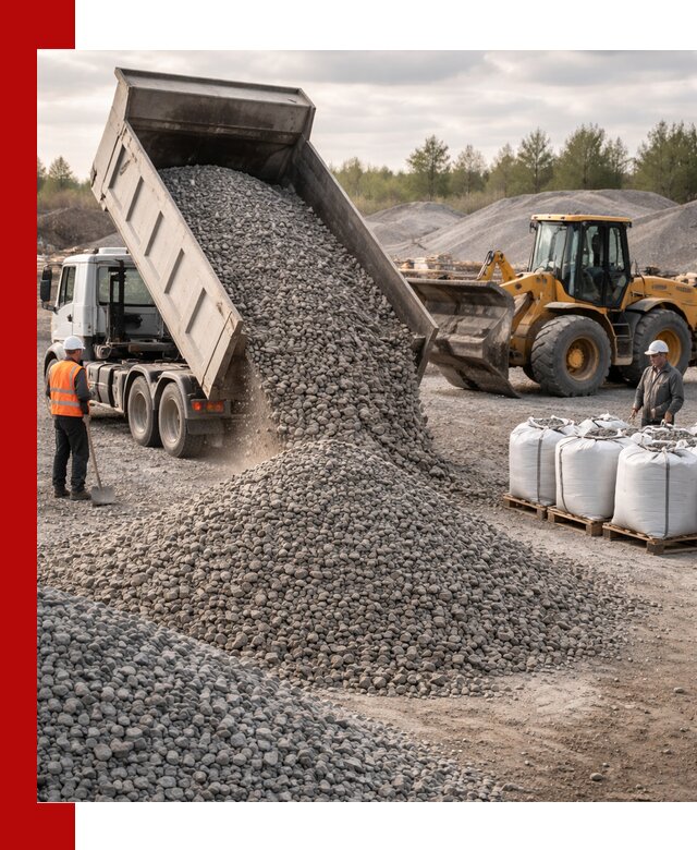 Бетонный щебень фракция 5–20 с доставкой в Ишимбае