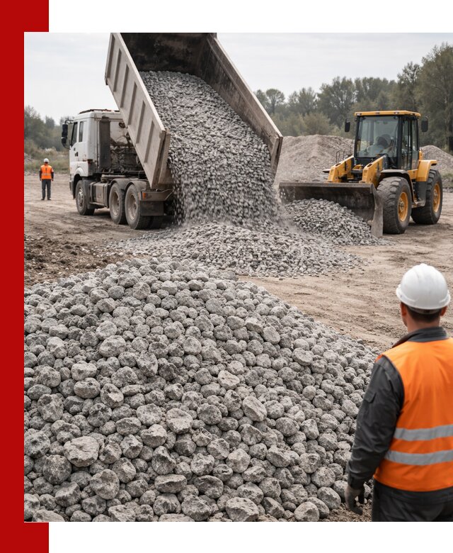 Доставка бетонного щебня фракции 20-40 в Ишимбае