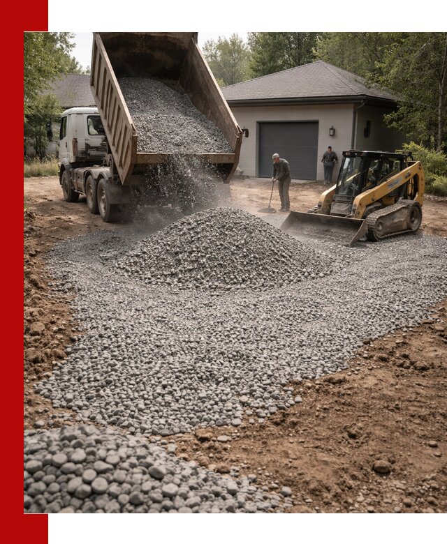 Щебень для парковки в Ишимбае: доставка и укладка качественного материала