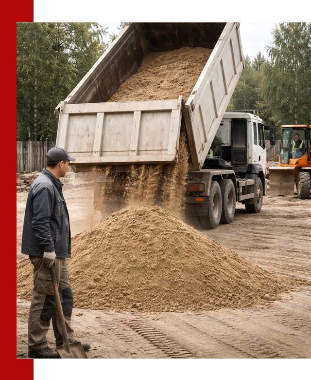 Доставка и продажа песка с разгрузкой в Ишимбае