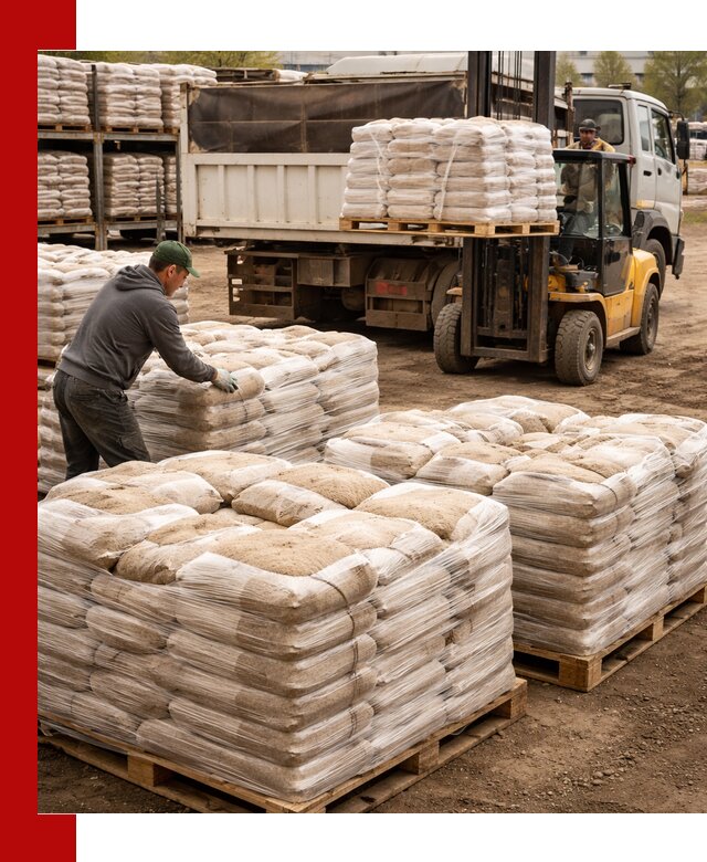 Карьерный песок в мешках с доставкой в Ишимбае