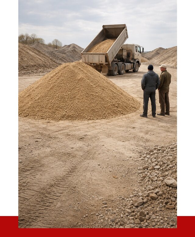 Карьерный песок крупнозернистый в Ишимбае от 8620 р | ПРОНЕРУДШмб