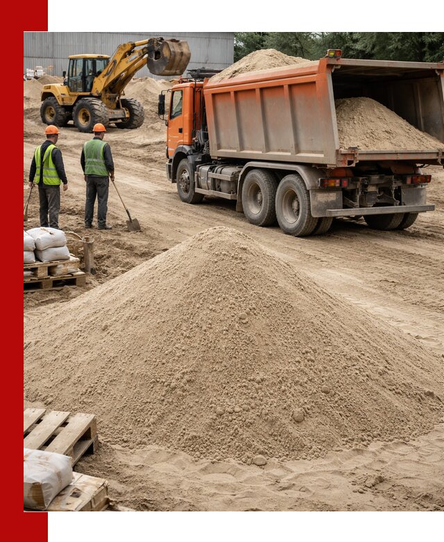 Доставка и продажа мытого речного песка в Ишимбае