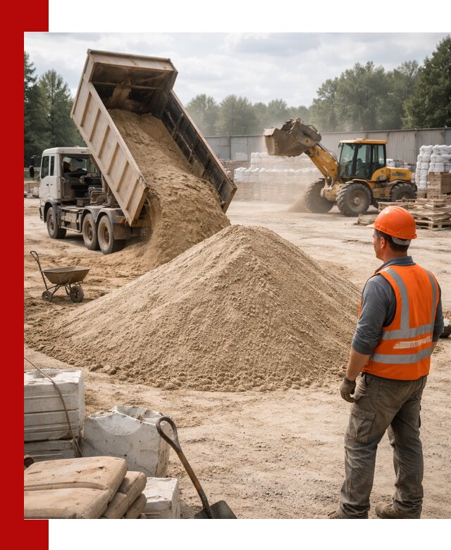 Доставка строительного песка с самосвалом в Ишимбае