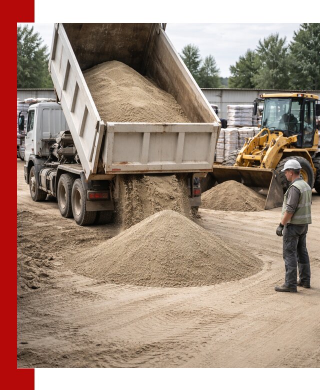 Поставка и доставка песка для бетона в Ишимбае