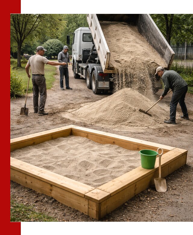 Песок для песочницы с доставкой в Ишимбае недорого и чистый