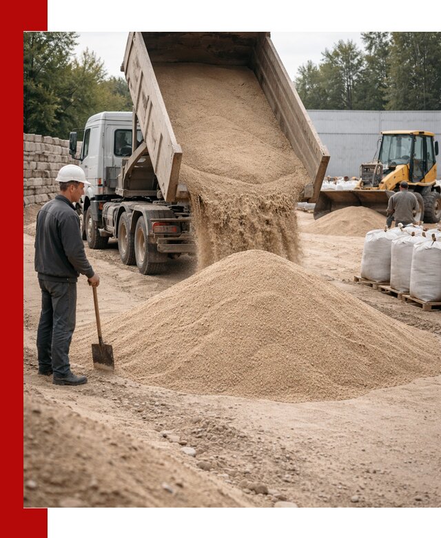 Кварцевый песок фракция 0–3 мм с доставкой в Ишимбае