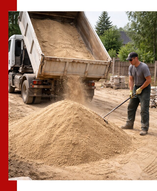 Доставка сухого песка самосвалами в Ишимбае