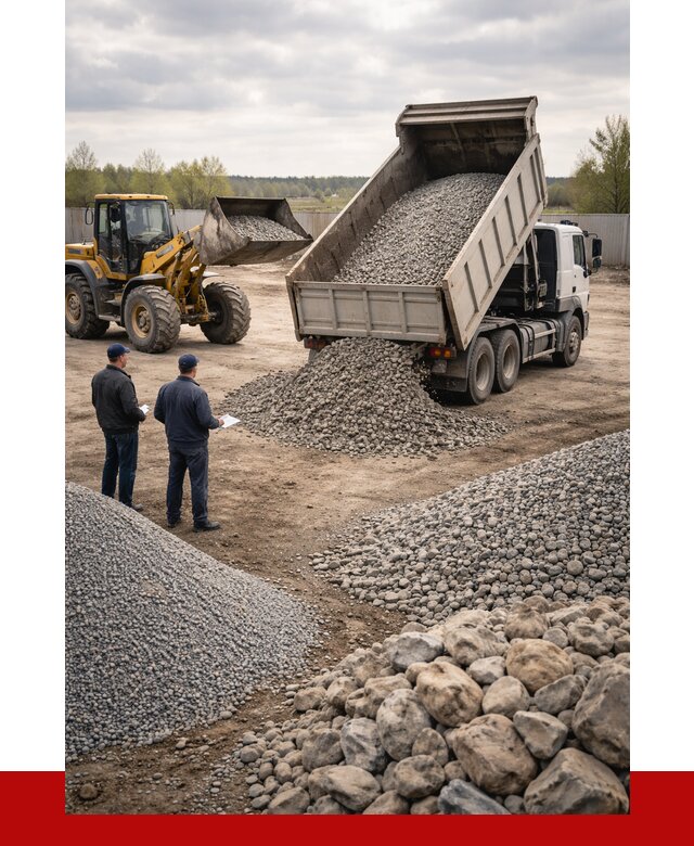 Гравий и камень с доставкой в Ишимбае от 4259 р. - ПРОНЕРУДШмб