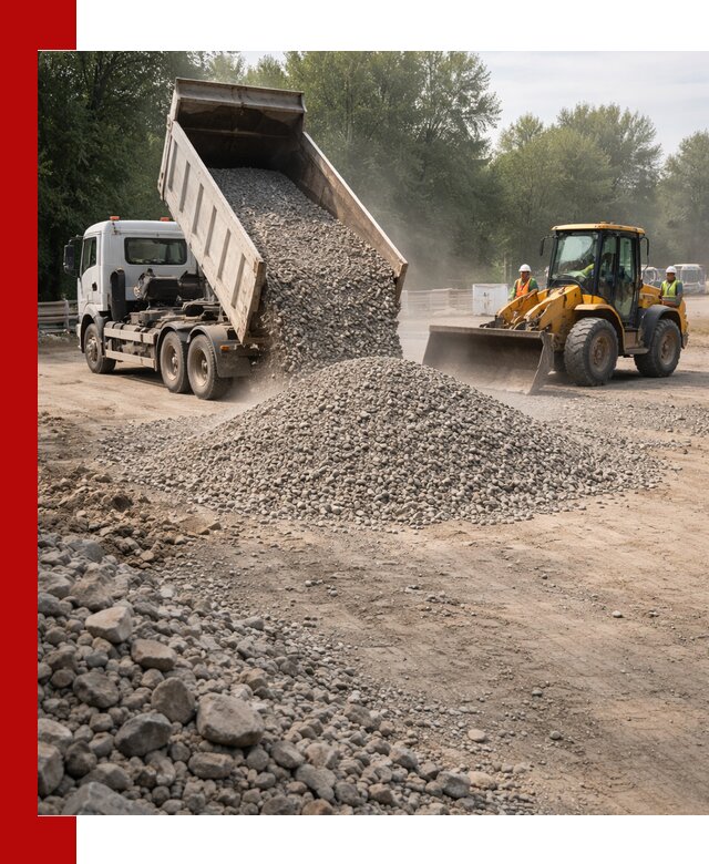Гравий фракция 5–20 доставка в Ишимбае оптом и в розницу