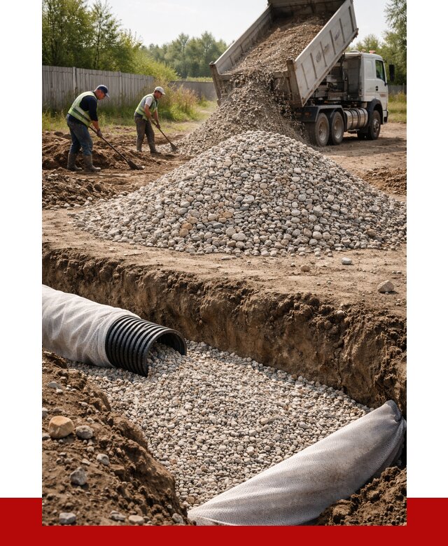 Гравий для дренажа в Ишимбае от 2231 р., доставка ПРОНЕРУДШмб