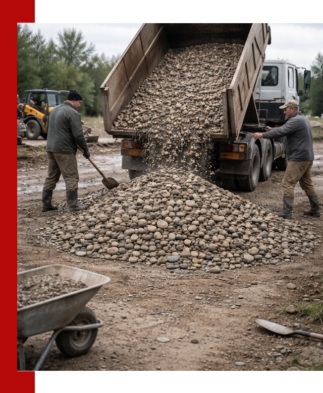 Доставка гальки речной оптом и в розницу в Ишимбае