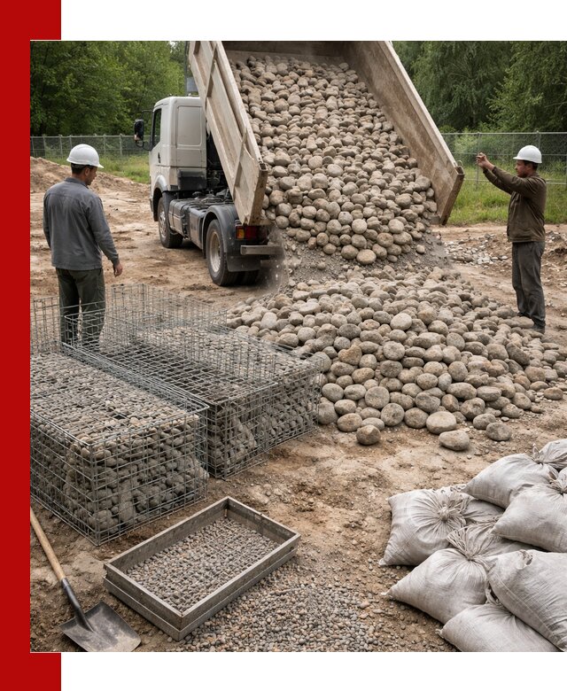 Камень для габионов фракция 70–151 в Ишимбае