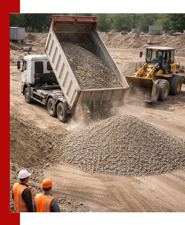 Щебень с песком (ЩГПС С2) с доставкой в Ишимбае