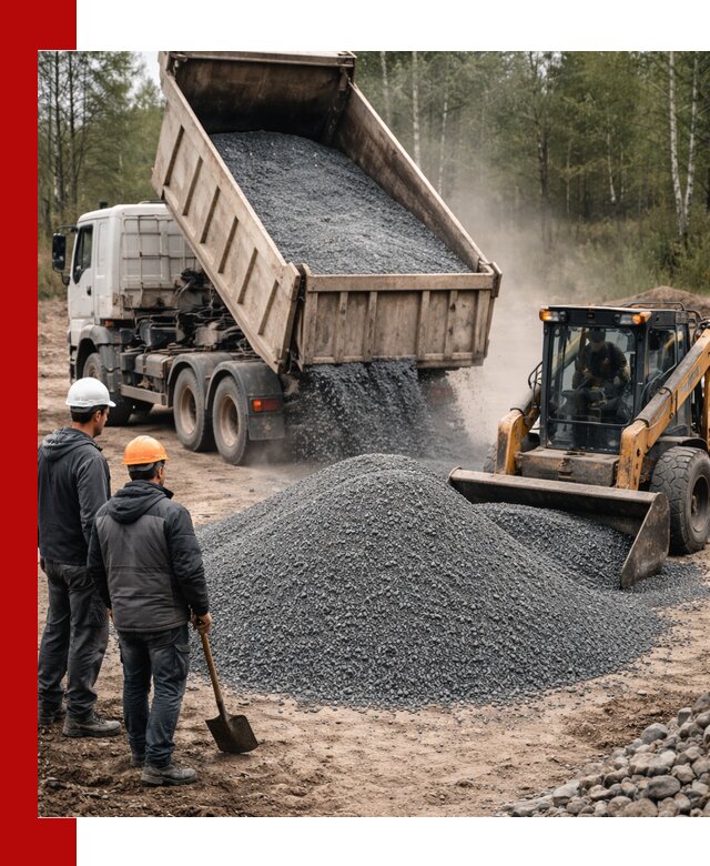 Гранитный отсев 0-5 с доставкой и разгрузкой в Ишимбае