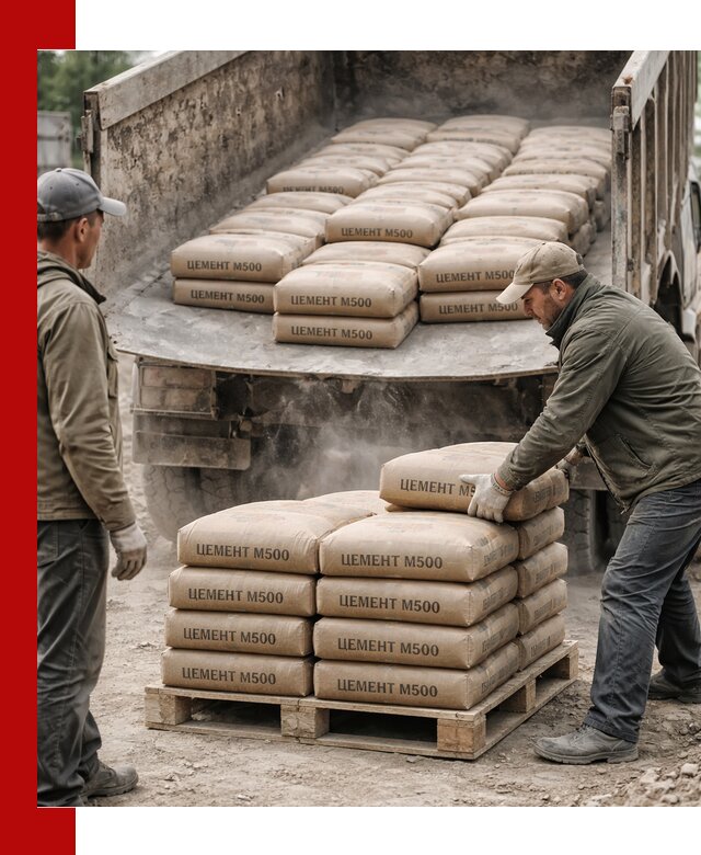 Цемент М500 с доставкой самосвалом в Ишимбае