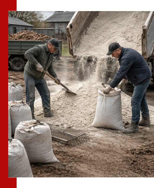 Доставка извести пушонки в Ишимбае оптом и мелким оптом