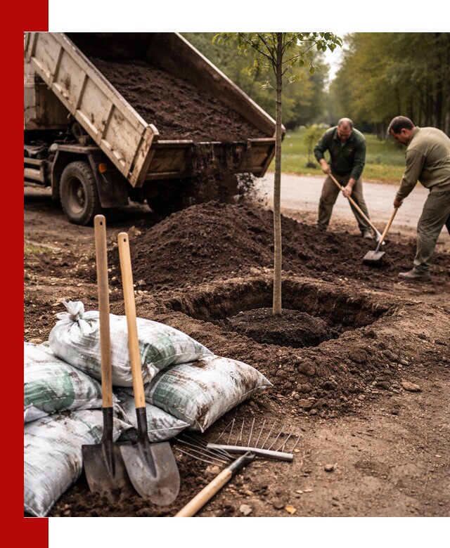 Грунт для посадки деревьев в Ишимбае — доставка и подготовка почвы