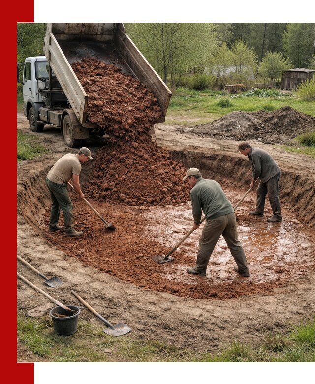 Купить качественную глину для пруда в Ишимбае