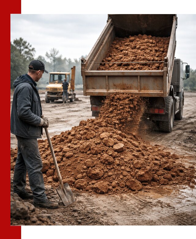 Глина для засыпки в Ишимбае с доставкой самосвалами
