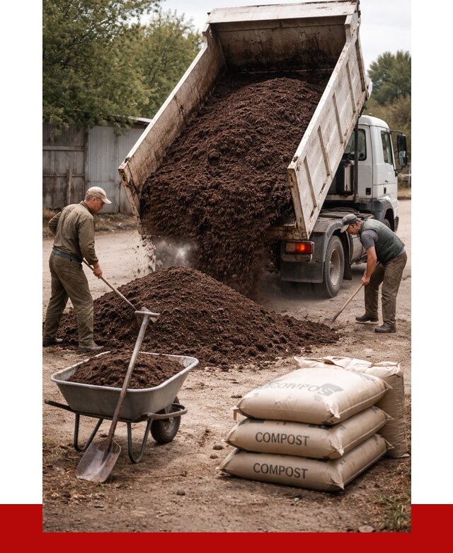 Купить компост в Ишимбае от 4259 р. за куб с доставкой | ПРОНЕРУДШмб