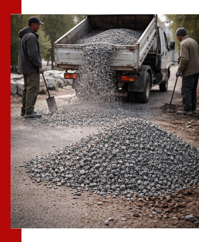 Гранитная крошка для посыпки дорог и тротуаров в Ишимбае