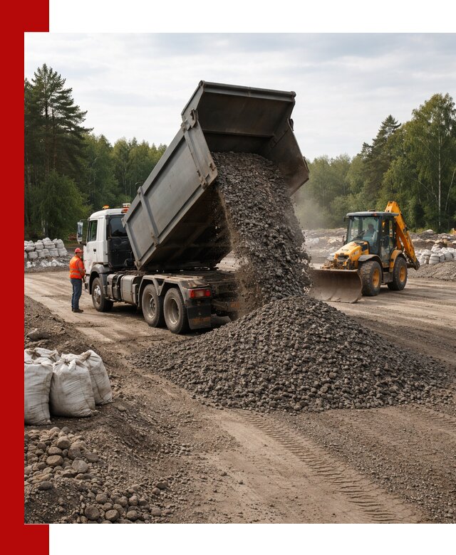 Доставка дробленого асфальта в Ишимбае для дорожных работ