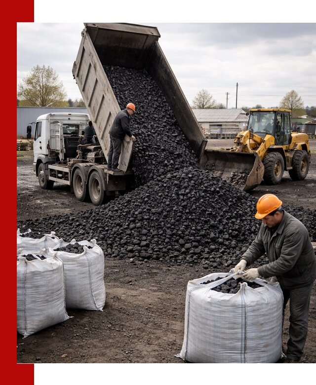 Доставка каменного угля в Ишимбае оптом и в розницу