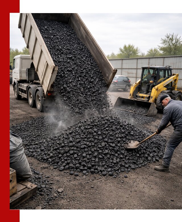 Доставка угля орех в Ишимбае оптом и в розницу