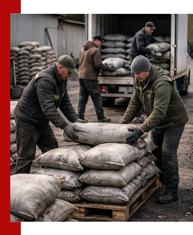 Доставка угля в мешках по выгодным ценам в Ишимбае