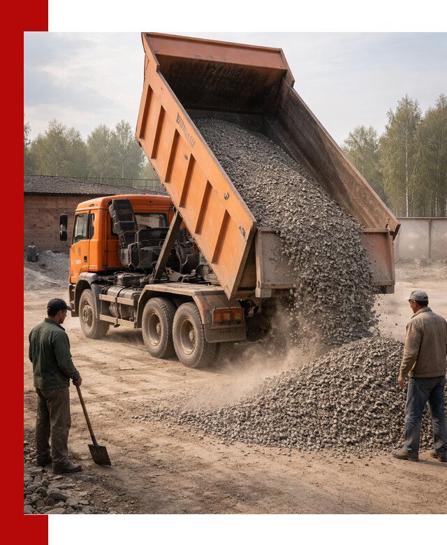 Доставка самосвалом 20 м3 в Ишимбае быстро и надежно