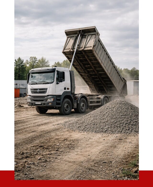 Доставка самосвалом 40 кубов в Ишимбае от 9127 р. | ПРОНЕРУДШмб