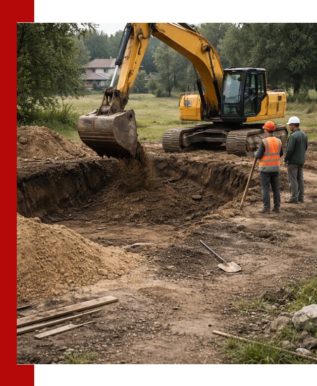 Рытье котлована под фундамент в Ишимбае (быстро и недорого)
