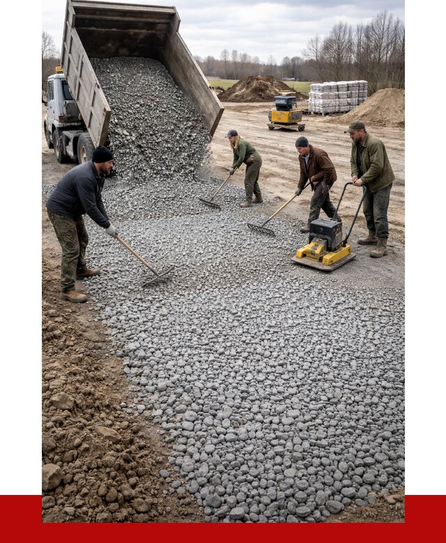 Устройство щебеночной подушки в Ишимбае от 4563 р. ПРОНЕРУДШмб
